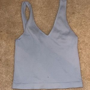 COPY - Blue cropped tank top, worn a few times